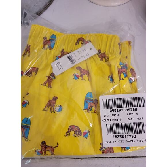 NWT J. Crew Golden Retriever Printed Boxer S - Picture 2 of 3